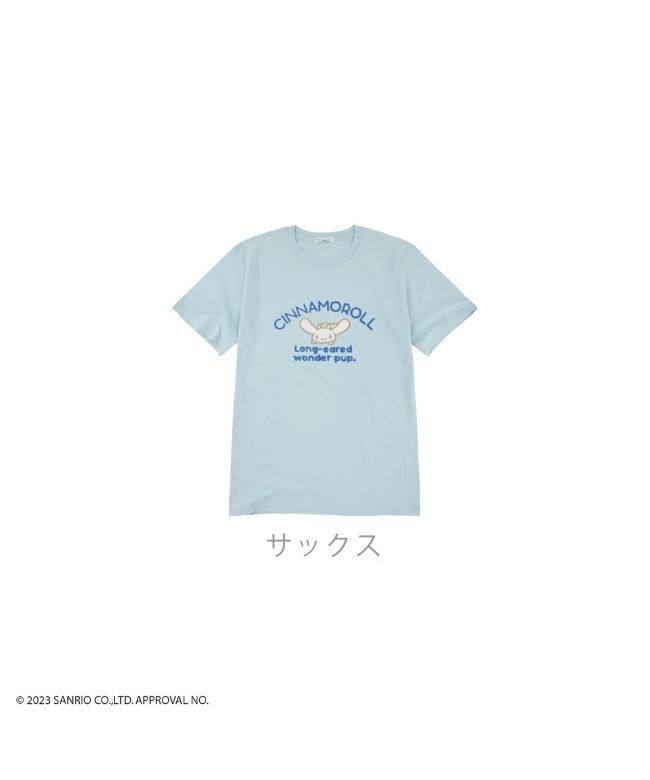 クーポン】サンリオ Sanrio シナモロール 刺繍 Tシャツ 半袖 春
