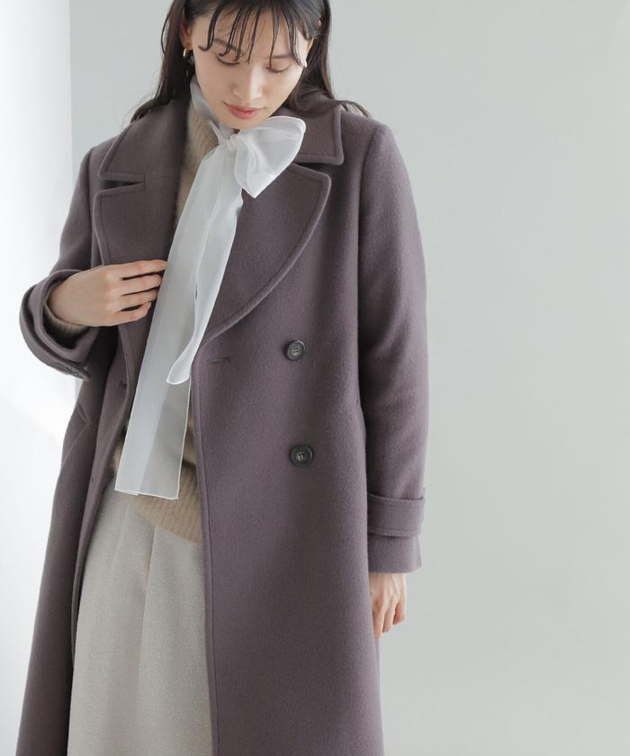 セール 30%OFF】ビッグカラーダブルチェスターコート23AW セール 30%OFF】ビッグカラーダブルチェスターコート23AW
