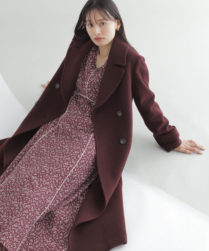 セール 30%OFF】ビッグカラーダブルチェスターコート23AW セール 30%OFF】ビッグカラーダブルチェスターコート23AW