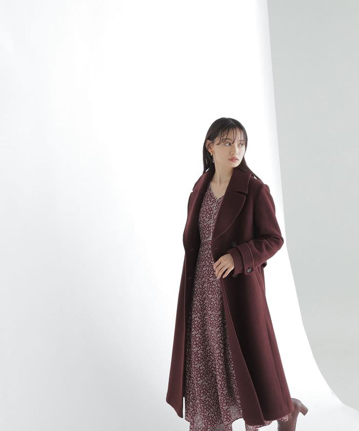 セール 30%OFF】ビッグカラーダブルチェスターコート23AW セール 30%OFF】ビッグカラーダブルチェスターコート23AW