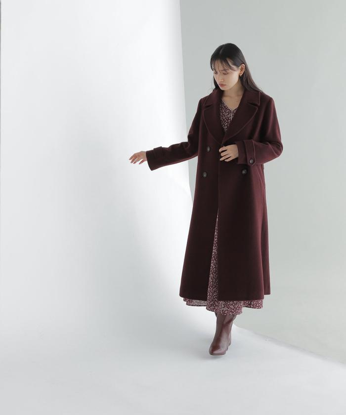 セール 30%OFF】ビッグカラーダブルチェスターコート23AW セール 30%OFF】ビッグカラーダブルチェスターコート23AW