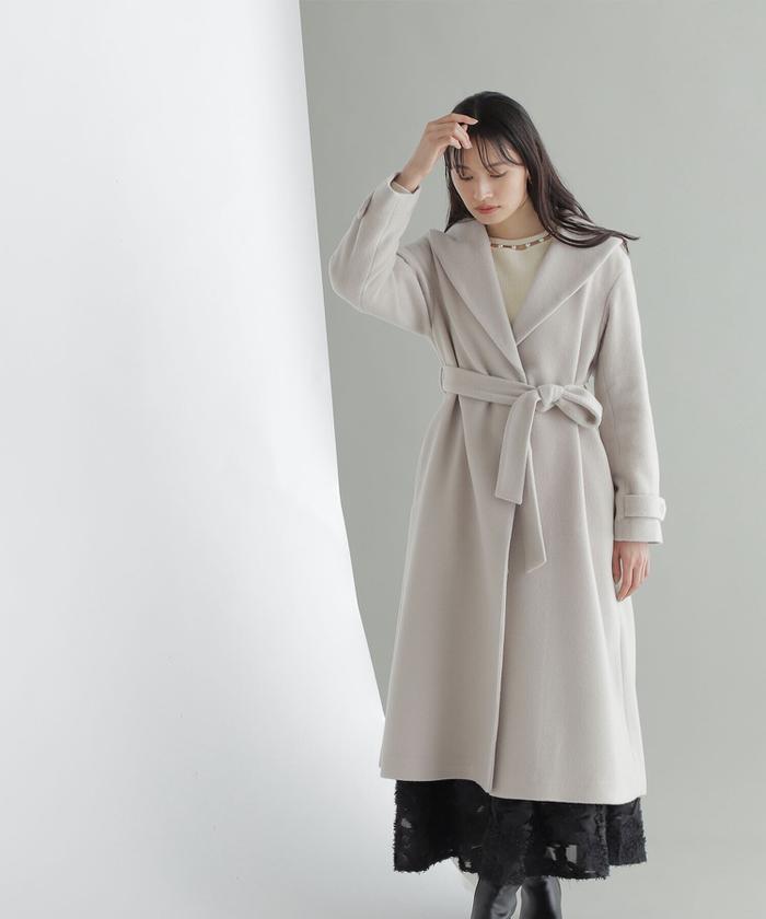 セール 50%OFF】ショールカラーコート(505430136) | ナチュラル セール 50%OFF】ショールカラーコート(505430136) | ナチュラル