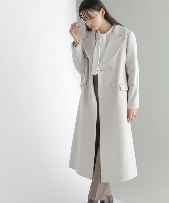 セール 50%OFF】ダブルチェスターモッサコート23AW(505430138