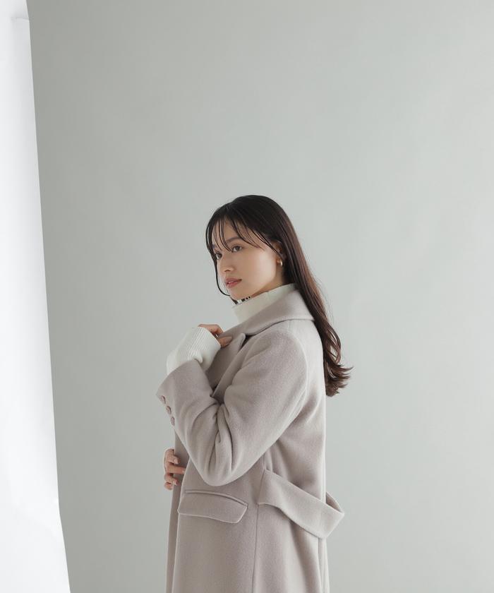 セール 50%OFF】ダブルチェスターモッサコート23AW(505430138