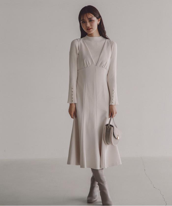セール 30%OFF】マーメイドVネックジャンスカ(505438579 セール 30%OFF】マーメイドVネックジャンスカ(505438579