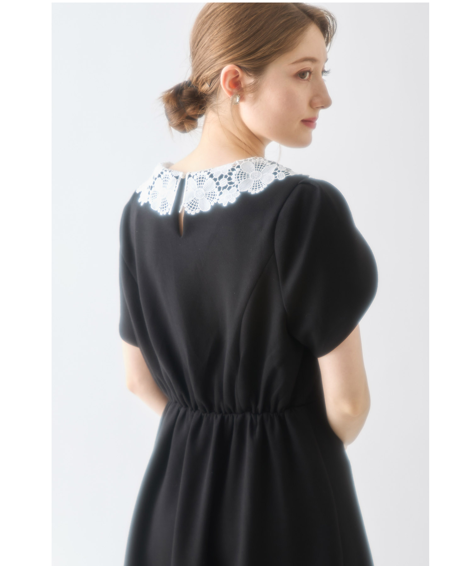 セール】トッコクローゼット tocco closet 立体フラワーレース襟