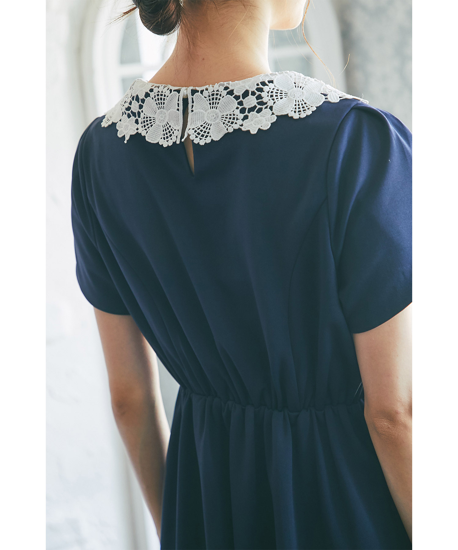 セール】トッコクローゼット tocco closet 立体フラワーレース襟