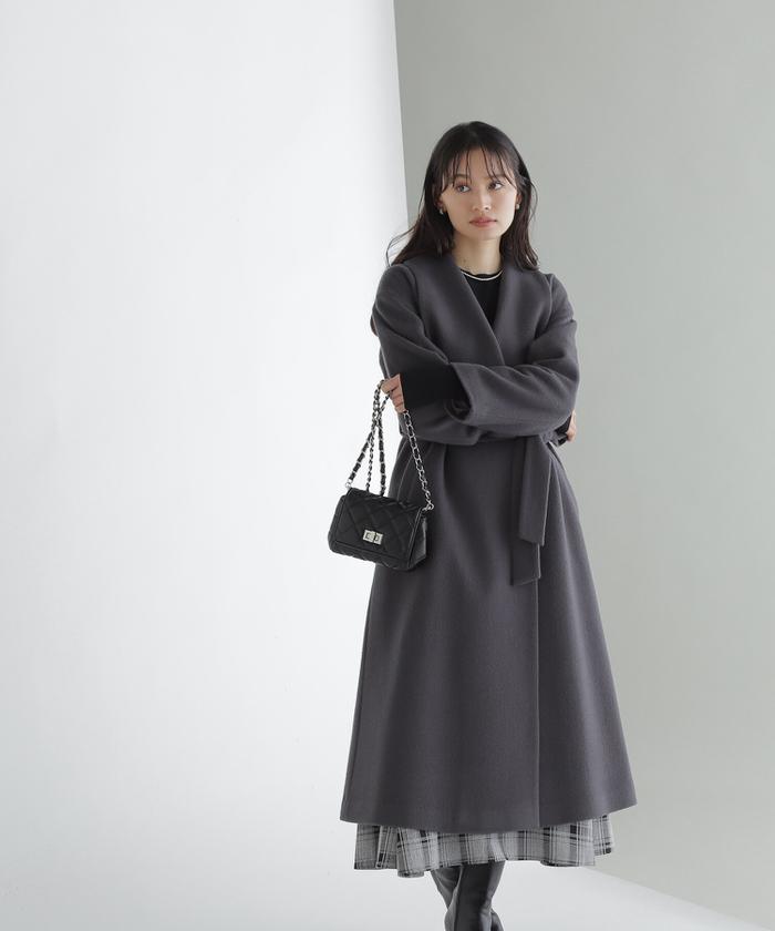 セール】デザインショールカラーコート23AW(505459812 セール】デザインショールカラーコート23AW(505459812