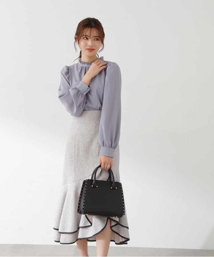 セール 50%OFF】ティアードパイピングスカート(505469728 セール 50%OFF】ティアードパイピングスカート(505469728