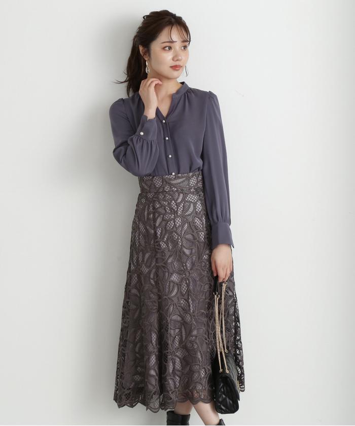 セール 30%OFF】フレアケミカルレーススカート(505469729