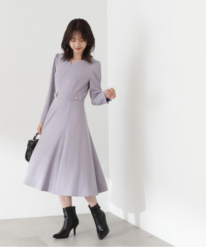 セール】パールチェーンフレアワンピース/23AW(505469732 セール】パールチェーンフレアワンピース/23AW(505469732
