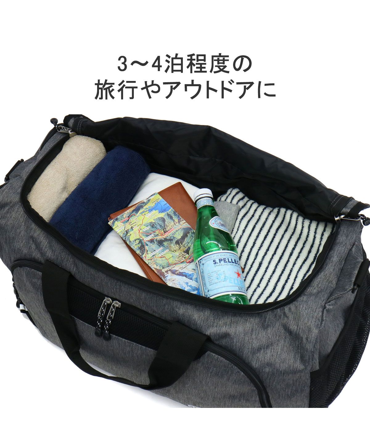 【新品】Coleman 2way ボストンバッグ グレー コールマン Coleman コールマン Coleman 【公認販売店