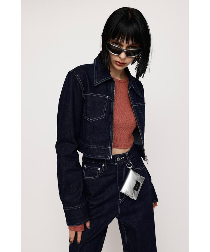 THOMAS ZIP UP DENIM JK－A(505471420) | スライ(SLY) - d fashion