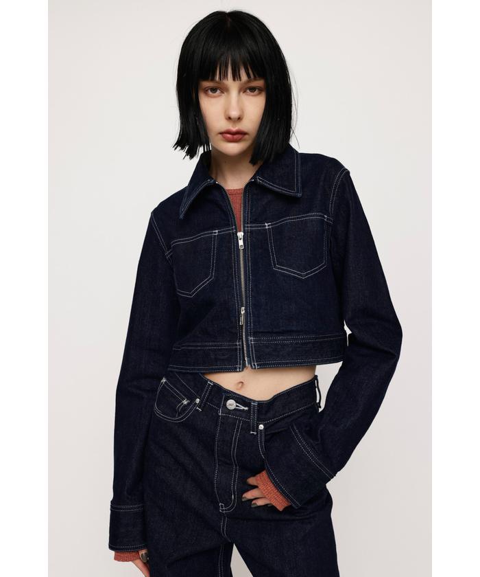 THOMAS ZIP UP DENIM JK－A(505471420) | スライ(SLY) - d fashion