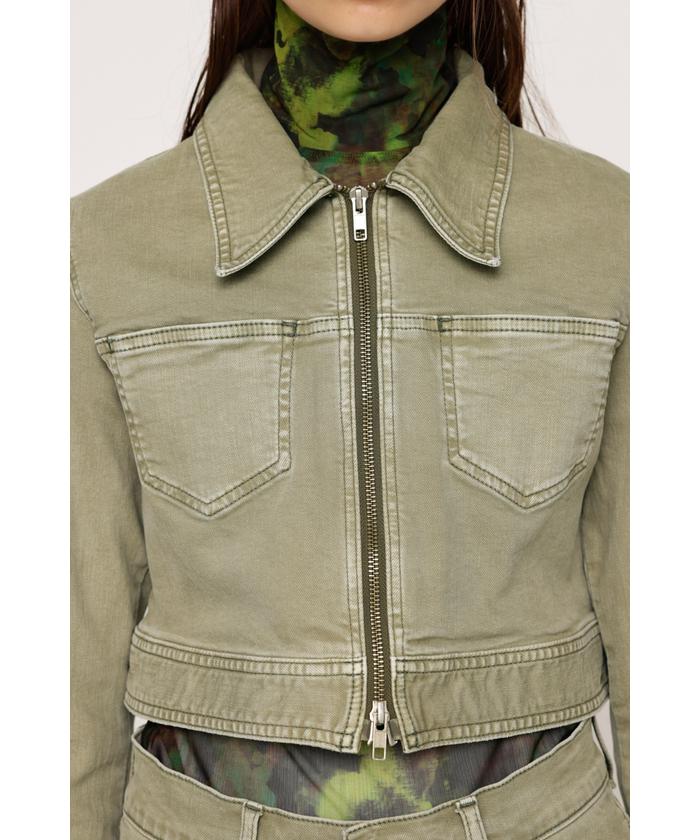 ジャケット・アウター e/s emma sly ZIP UP VOLUME JK BEG SLY e/s ZIP UP VOLUME ジャケット FREEサイズ（e/s emma sly