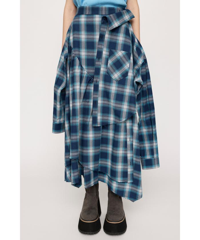 SLY DAMAGE FLANNEL 2WAY スカート DAMAGE FLANNEL 2WAY スカート(505471428) | スライ(SLY) - d