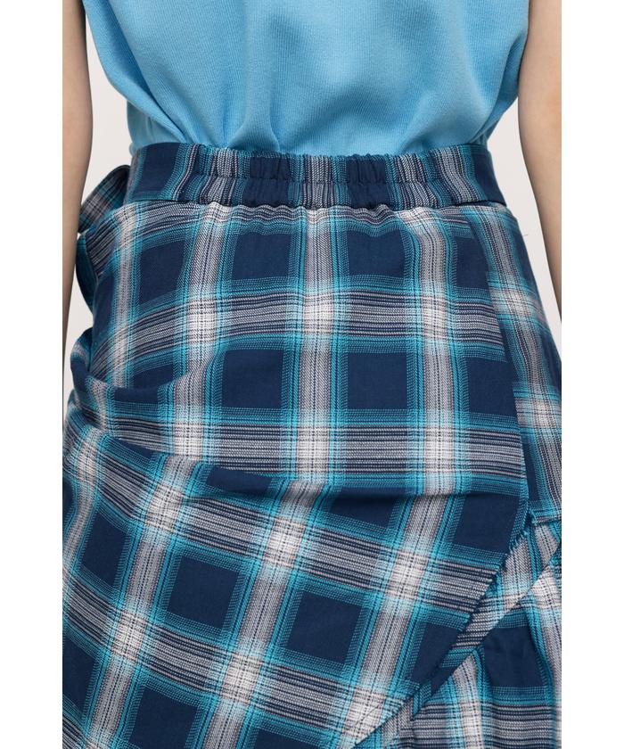 SLY DAMAGE FLANNEL 2WAY スカート SLY（スライ）の「DAMAGE FLANNEL 2WAY SK ダメージ フランネル