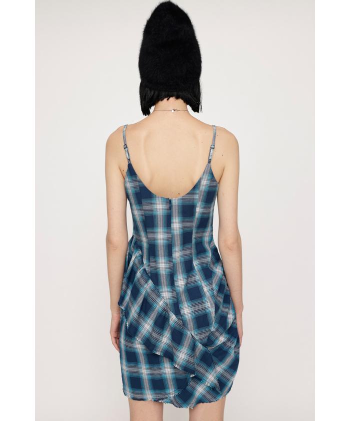 DAMAGE FLANNEL CAMI ショートワンピース(505471429) | スライ