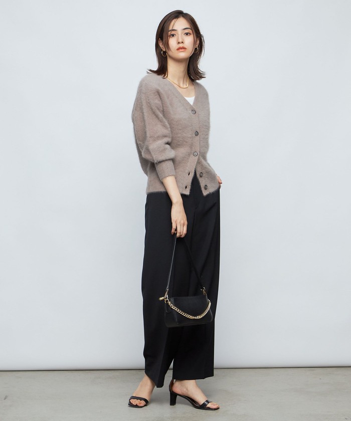 セール 15%OFF】ヘアリーラメ2WAY Vネックカーディガン セール 15%OFF】ヘアリーラメ2WAY Vネックカーディガン