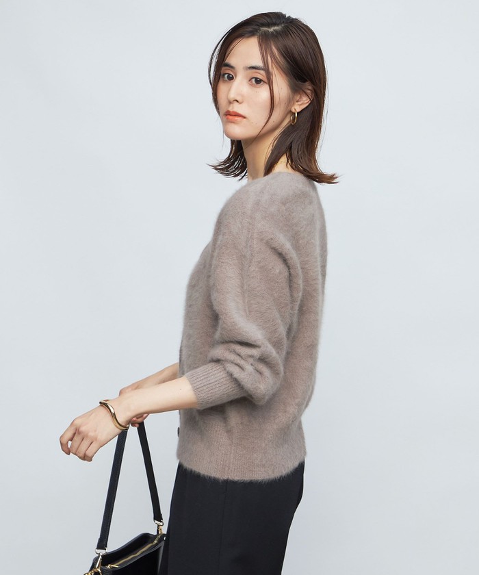 セール 15%OFF】ヘアリーラメ2WAY Vネックカーディガン