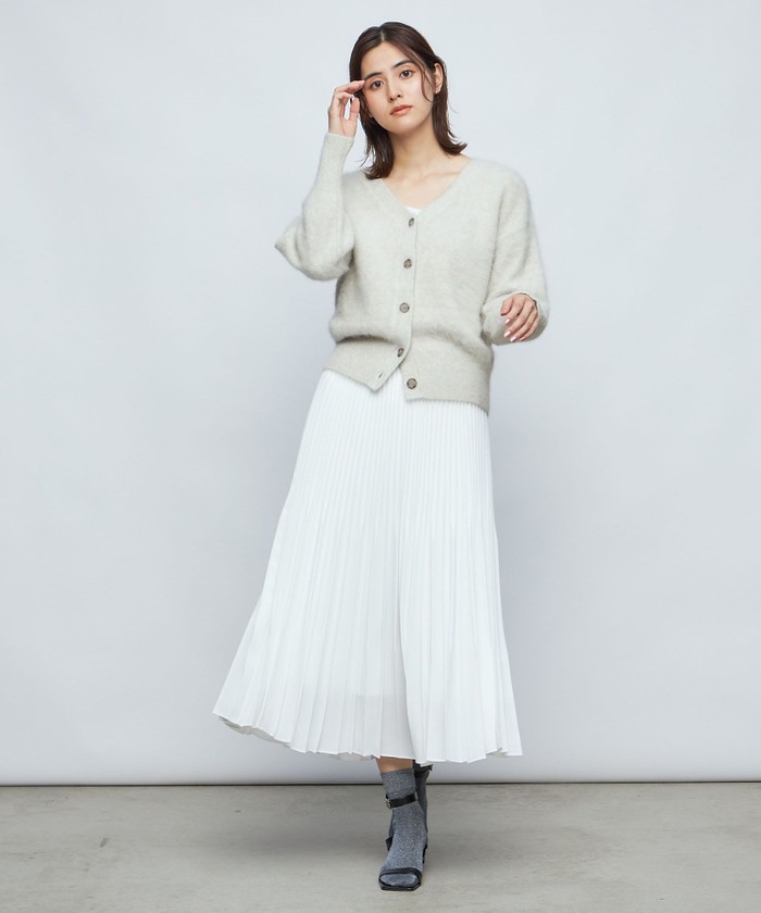 セール 15%OFF】ヘアリーラメ2WAY Vネックカーディガン セール 15%OFF】ヘアリーラメ2WAY Vネックカーディガン