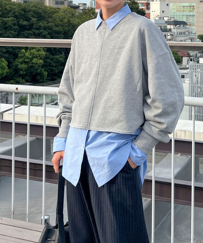 【未使用】2nd NOLLEY'Sスエット セール 40%OFF】ショート丈裏毛スウェット(505460269