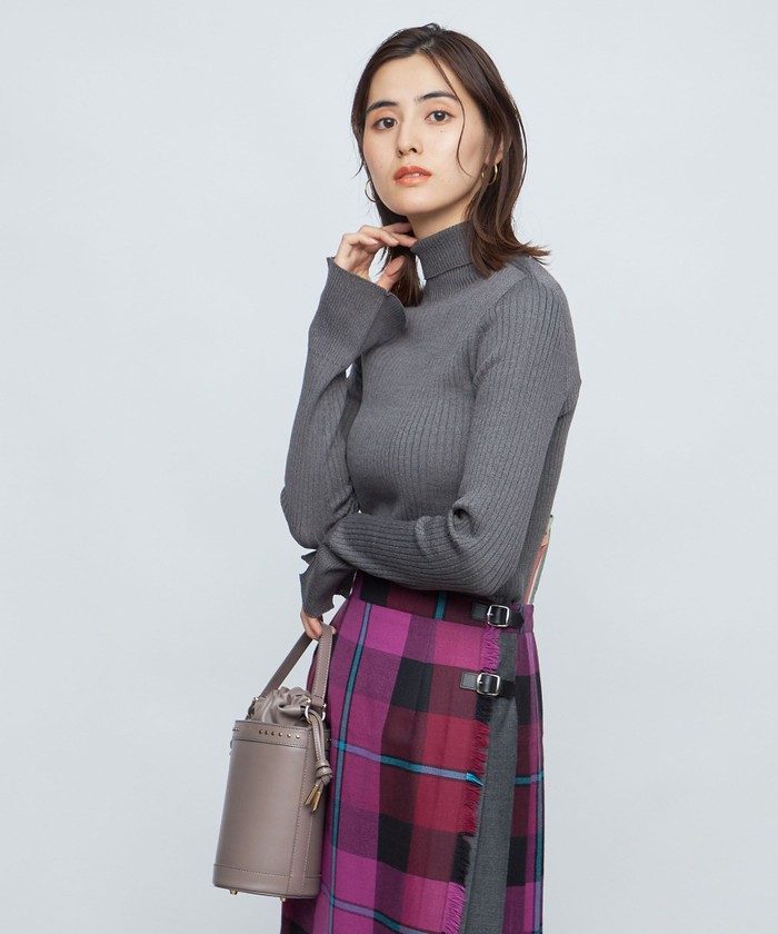 セール 30%OFF】◇【WEB限定】《手洗い可能》ウォッシャブルウール混ワイドリブタートルネックプルオーバーニット(505460277) |  ノーリーズ(NOLLEY'S) - d fashion