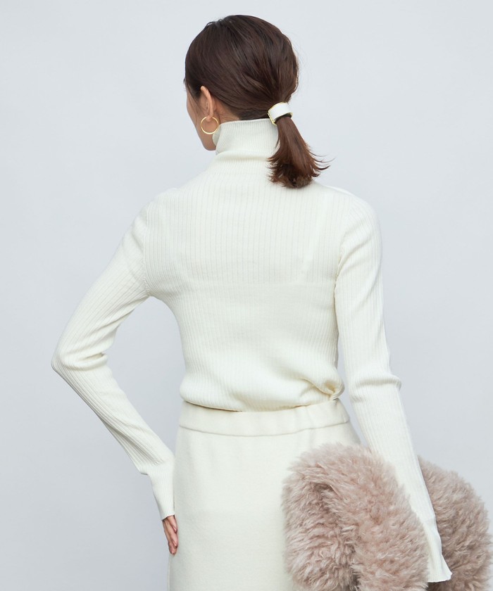 セール 30%OFF】◇【WEB限定】《手洗い可能》ウォッシャブルウール混ワイドリブタートルネックプルオーバーニット(505460277) |  ノーリーズ(NOLLEY'S) - d fashion
