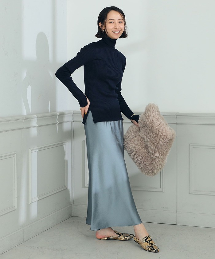 セール 30%OFF】◇【WEB限定】《手洗い可能》ウォッシャブルウール混ワイドリブタートルネックプルオーバーニット(505460277) |  ノーリーズ(NOLLEY'S) - d fashion