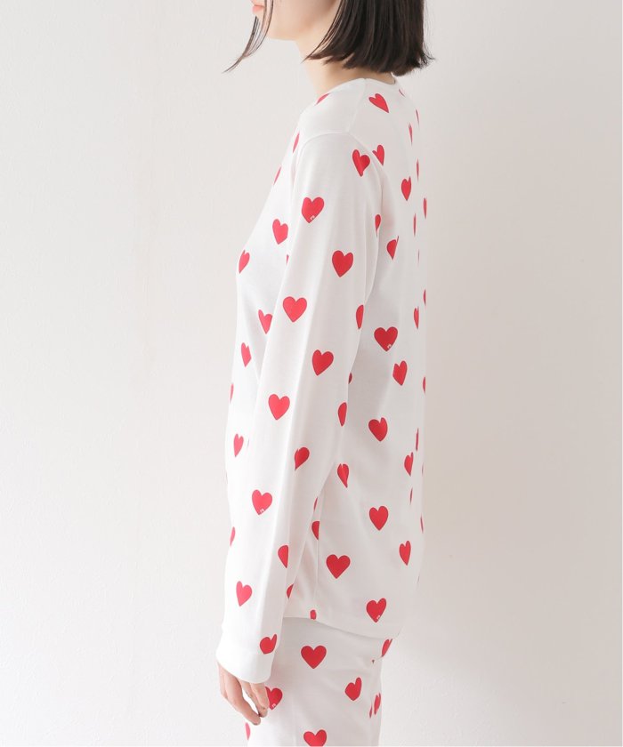 クーポン】【PETIT BATEAU/プチバトー】ハートプリント長袖