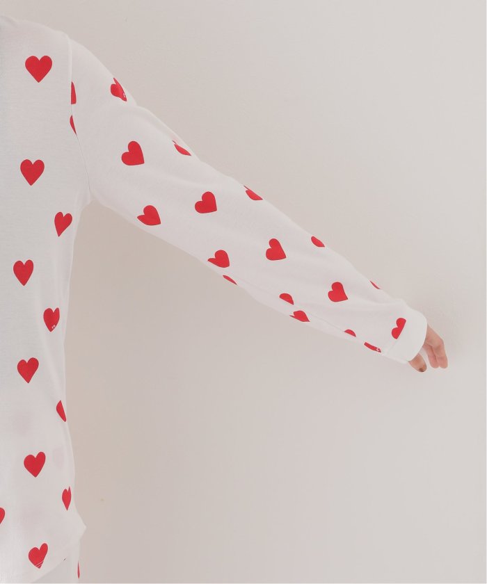 PETIT BATEAU/プチバトー】ハートプリント長袖パジャマ