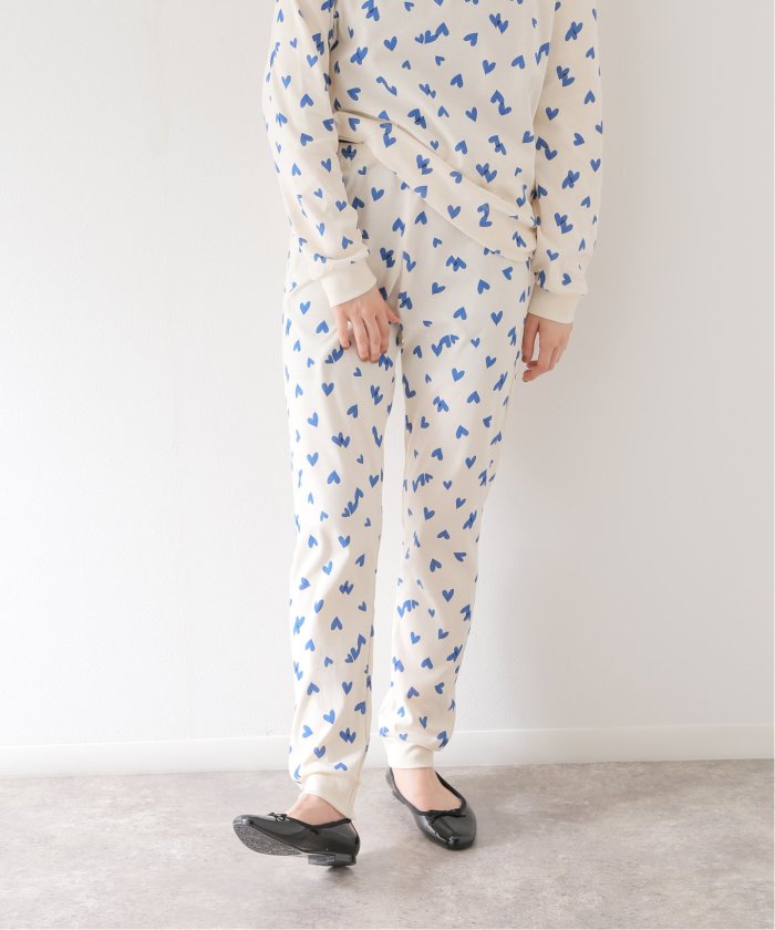 PETIT BATEAU/プチバトー】ハート(ブルー)プリント長袖 PETIT BATEAU/プチバトー】ハート(ブルー)プリント長袖