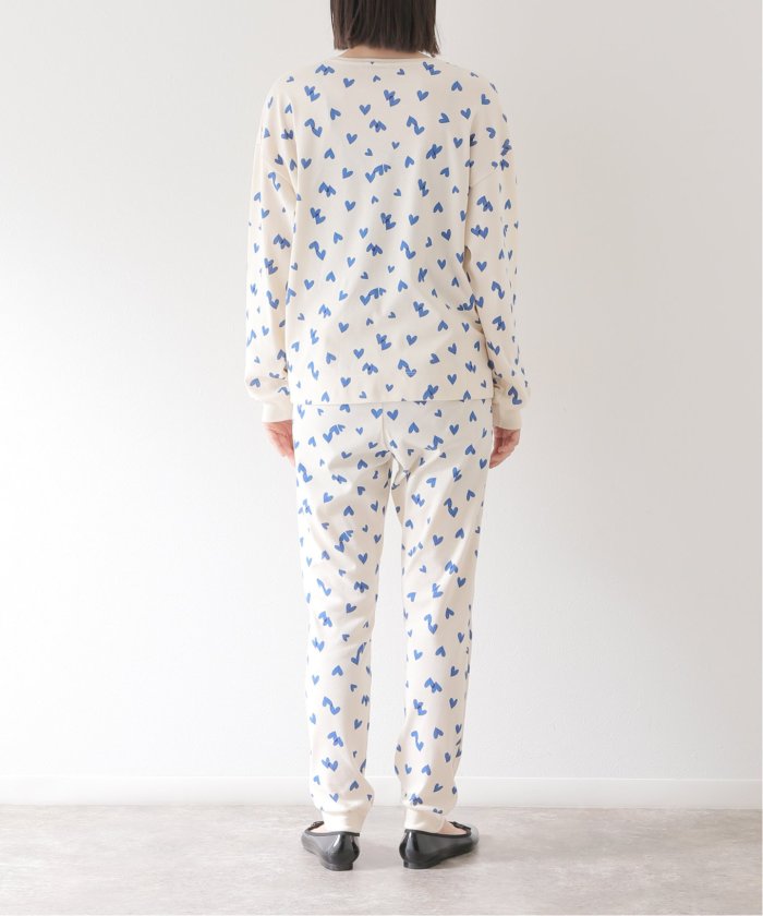 PETIT BATEAU/プチバトー】ハート(ブルー)プリント長袖 PETIT BATEAU/プチバトー】ハート(ブルー)プリント長袖