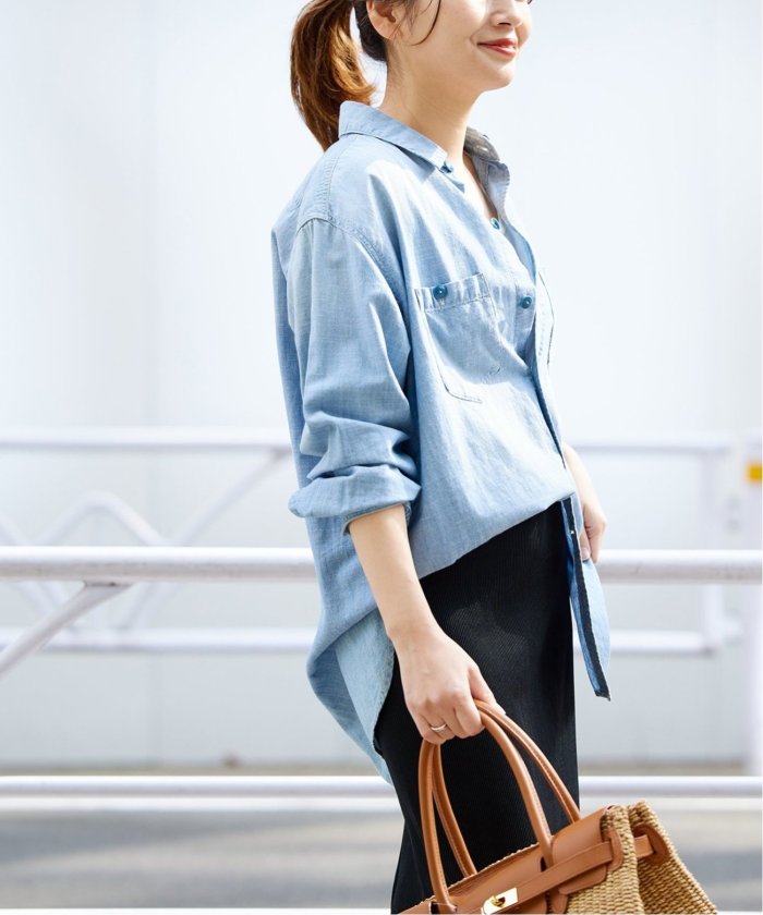 追加》CHAMBRAY SHIRT(505474465) | ジャーナルスタンダード(JOURNAL