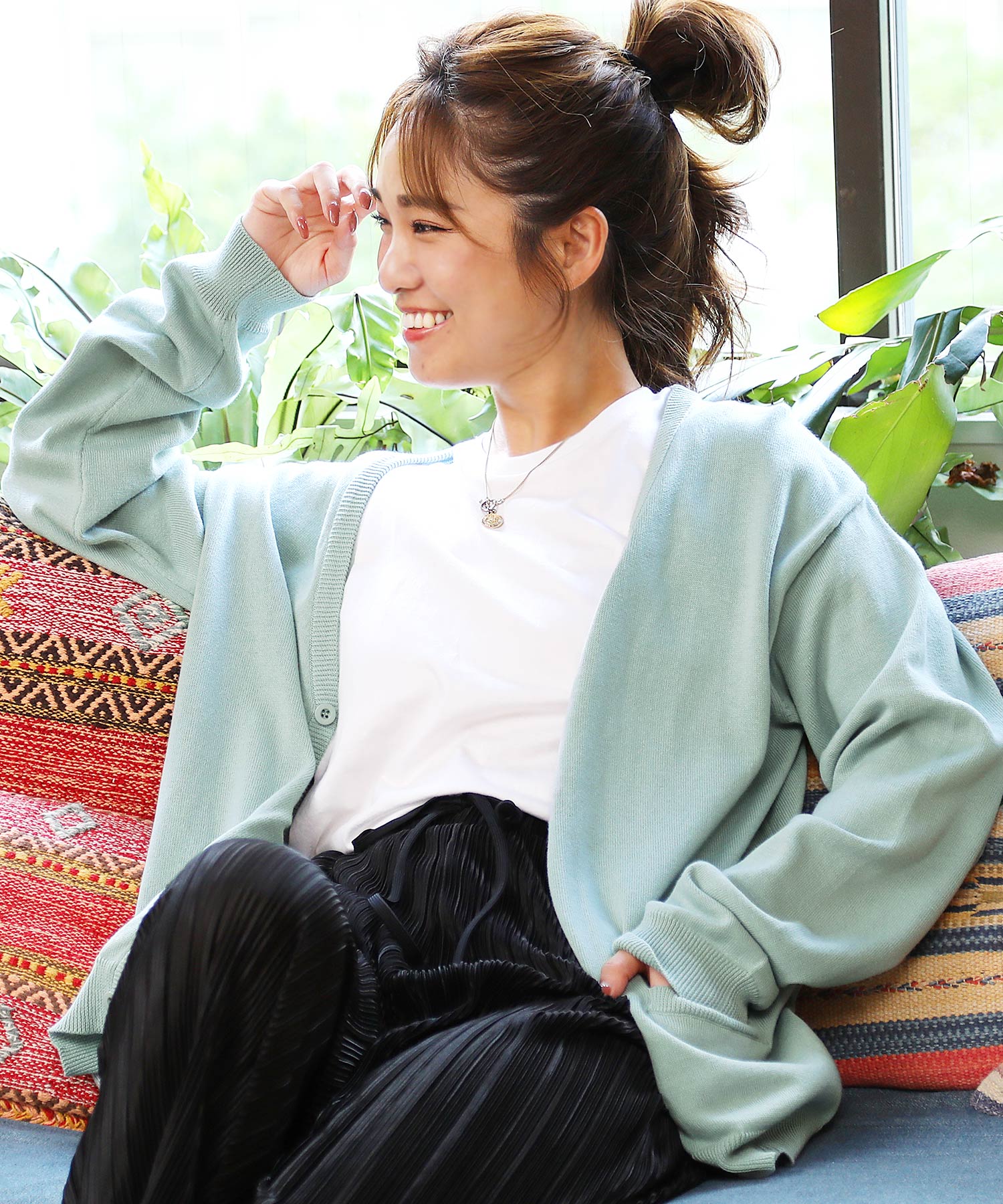 ジギーズショップ JIGGYS SHOP コットンカラーニット ジギーズショップ JIGGYS SHOP コットンカラーニット