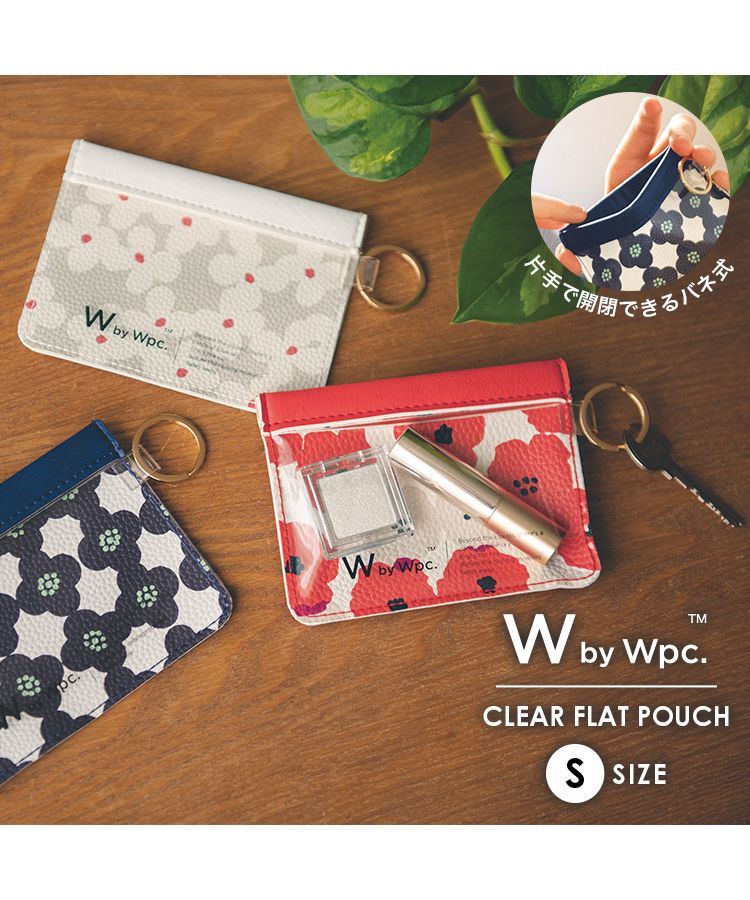 クーポン】【Wpc.公式】ポーチ ［クリアフラットポーチS］小物