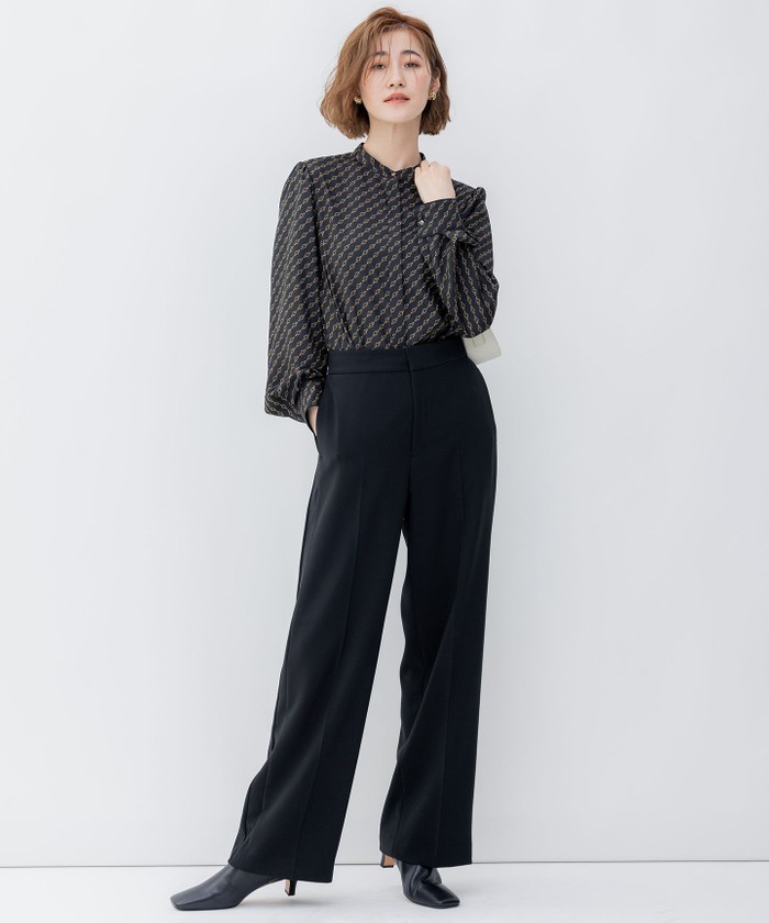 ✨美品✨23区 チェーンモチーフ ボウタイブラウス 2023 シャツ