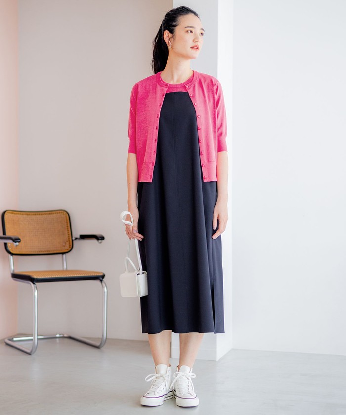 ビアズリー トワルドジュイ ワンピース リネン L~XL相当 キャミ欠品 極美品 ビアズリー BEARDSLEY トワルドジュイ ワンピース リネン L~XL