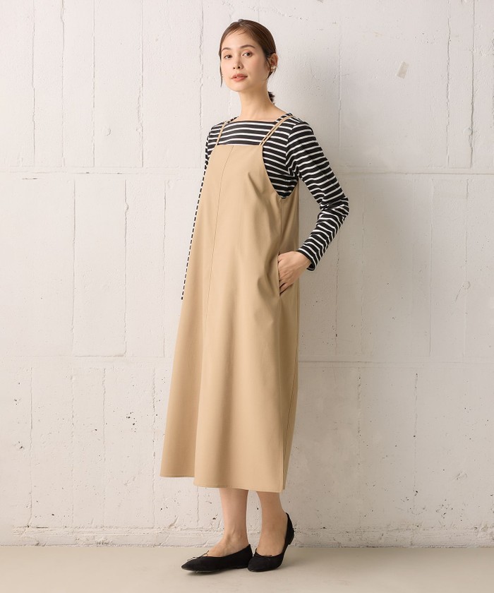 カスミヤヨイ kasumi yayoi リネンワンピース ベージュ カスミヤヨイ kasumi yayoi リネンワンピース ベージュ