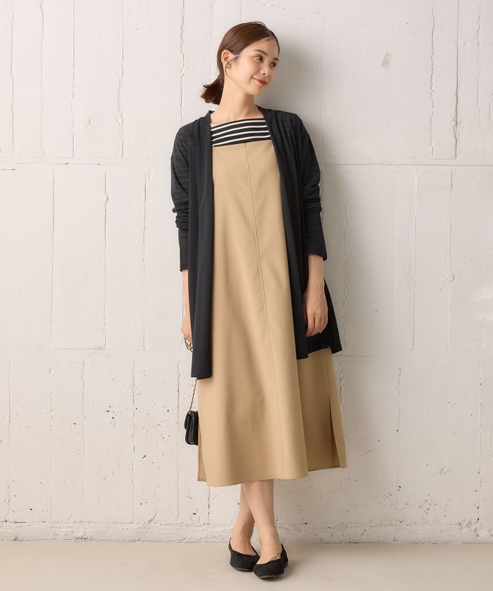 KUMIKYOKU ロングワンピース　涼しい　軽い　快適　シワになりにくい KUMIKYOKU ロングワンピース 涼しい 軽い 快適 シワになりにくい