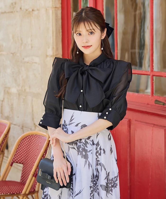 40%OFF】swinging ribbon skirt～ｽｳｨﾝｷﾞﾝｸﾞﾘﾎﾞﾝｽｶｰﾄ | flower