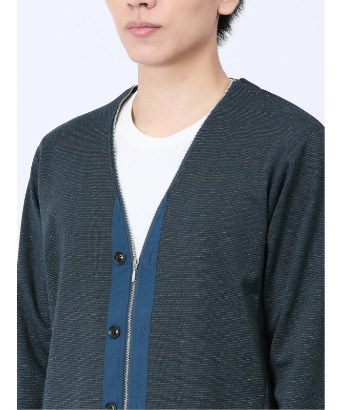 クーポン】【セール 48%OFF】メランジポンチ ジップカーディガン