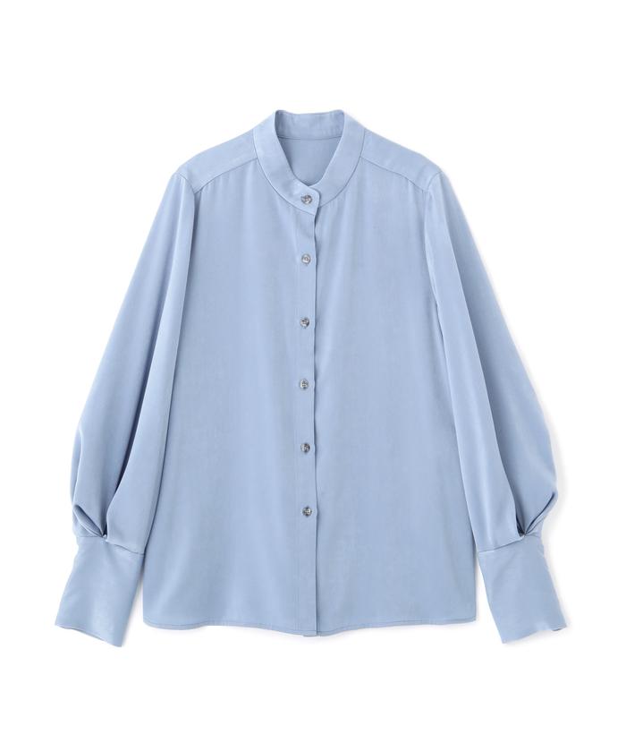 レデイスビッグスリーブブラウス wee9s ブラウス シャツ big collar frill half blouse / 付け襟