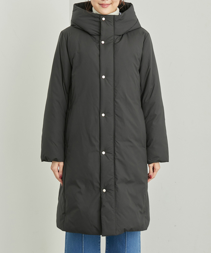 セール 30%OFF】【撥水】GREEN DOWN MINOTECK/フーディロング