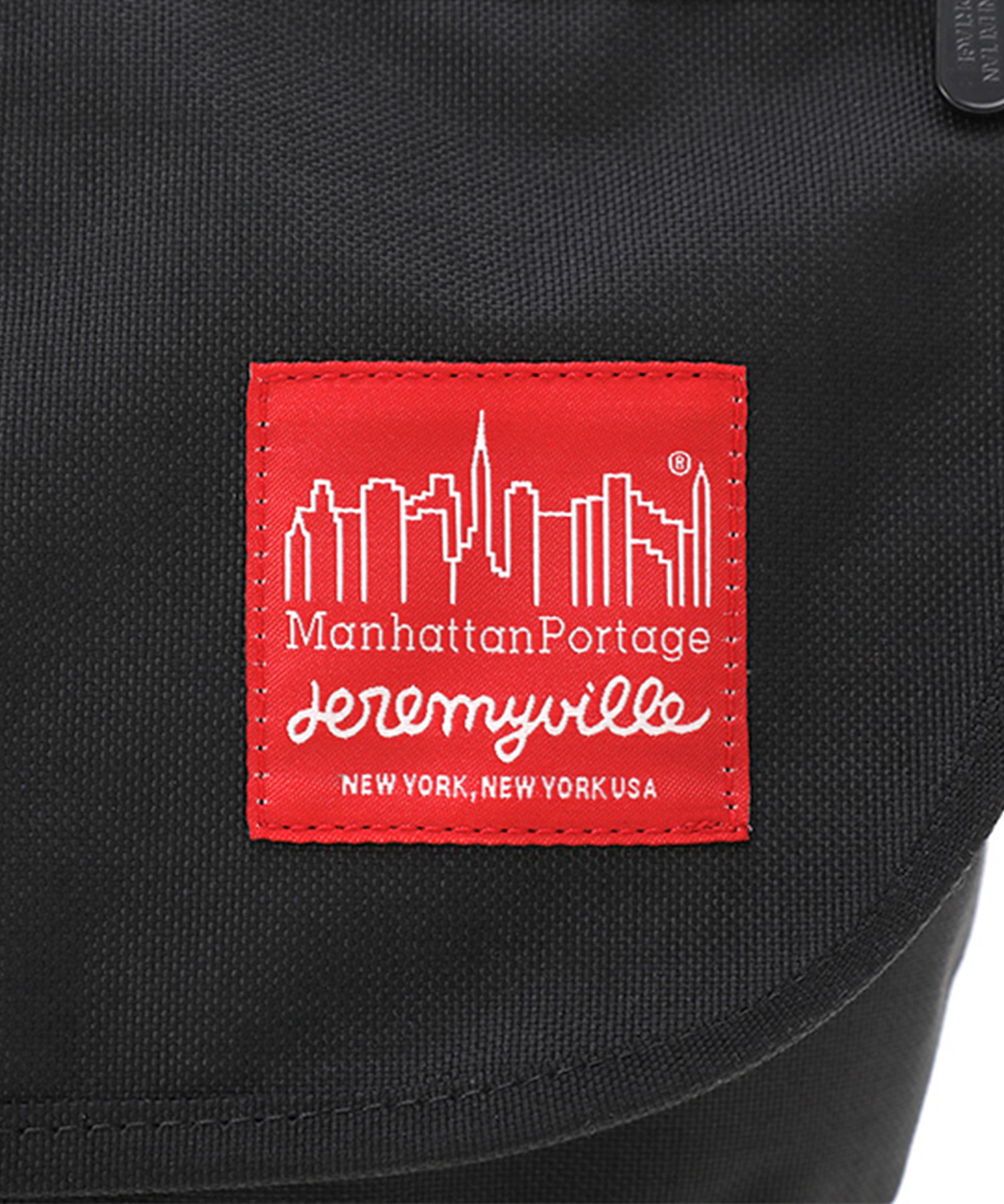 Nylon Messenger Bag JR Flap Zipper Pocket Vinyl Lining Jeremyville
