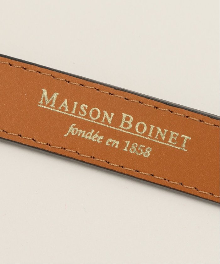 MAISON BOINET/メゾンボワネ　レザーベルト スクエアゴールドバックル 新品 【MAISON BOINET/メゾンボワネ】スクエアゴールドバックル