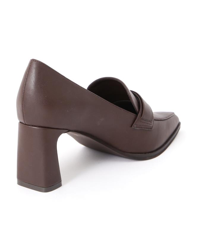 【ジルスチュアート】JILL STUART ベージュローファー ビジュー付き ジルスチュアート シュー JILLSTUART shoe 厚底ヒールアップ