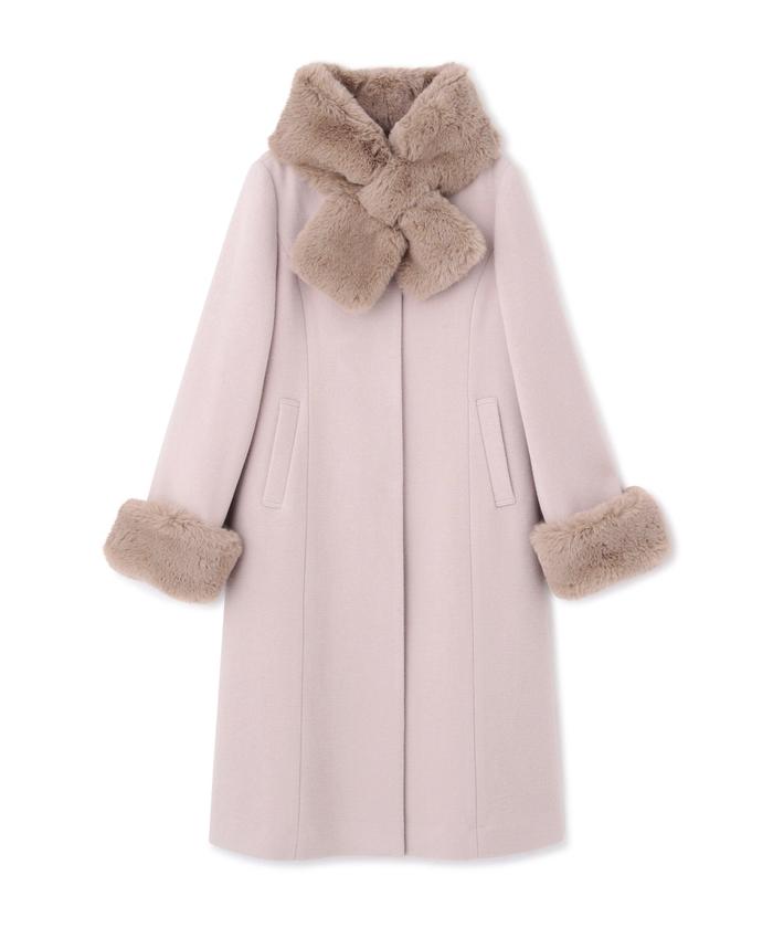 セール 30%OFF】フェイクファー取外しコート/23AW(505451819