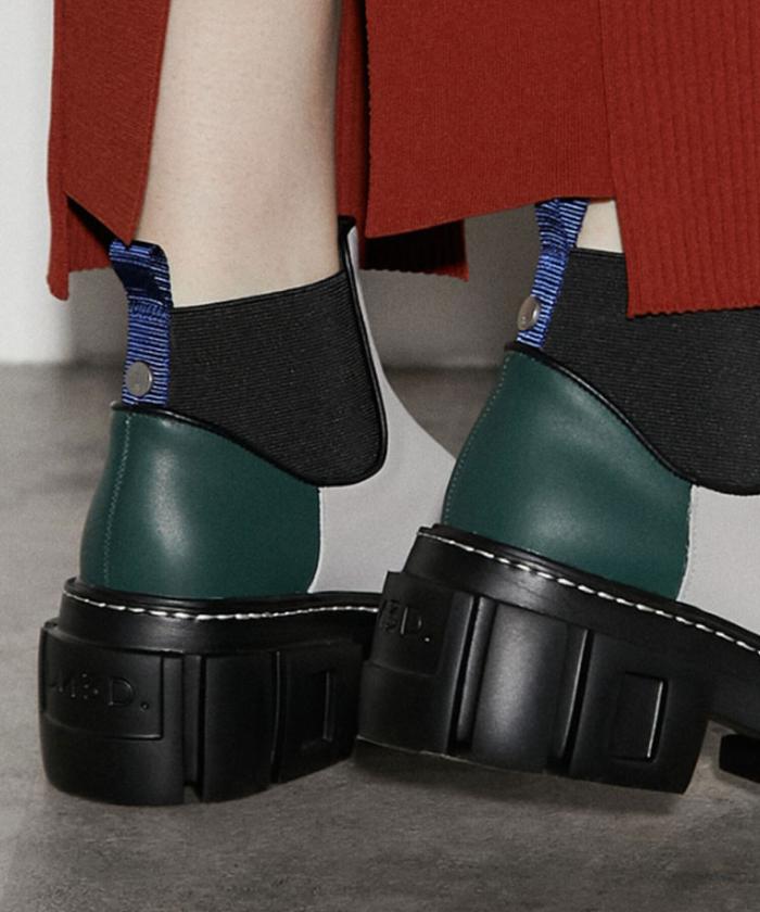 セール】UN3D./UN3D. SOLE SHORT BOOTS/アンスリードソール