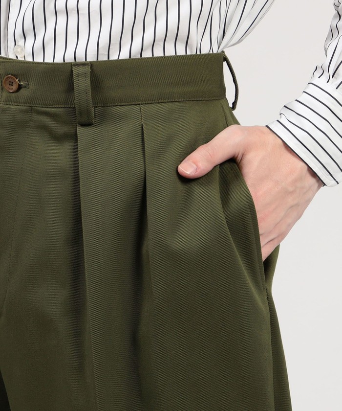 BERNARD ZINS AMIRAL トゥモローランド 別注 ワイド パンツ セール】BERNARD ZINS AMIRAL コットンツイル ワイドトラウザー